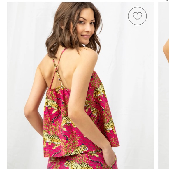 Printfresh Pink Leopard Print Tank and Shorts Set - Picture 3 of 5